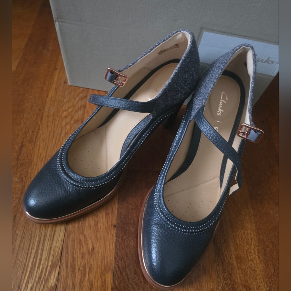 Clarks Black Mary Jane Women's Shoes
